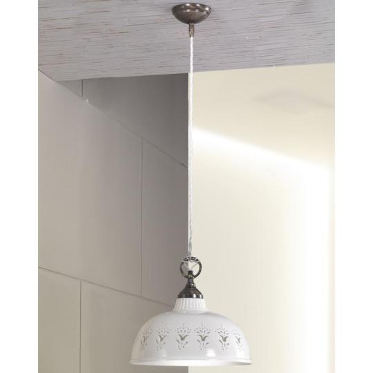 mediteran zavesna lampa derava keramicka lampa strop kuchyna jedalen rustikalna provence provansalska cipkovana keramicka lampa vidiecka atmosfera lampy lameridiana.jpg